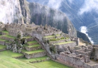 Wonderful view of Machu Picchu from the air